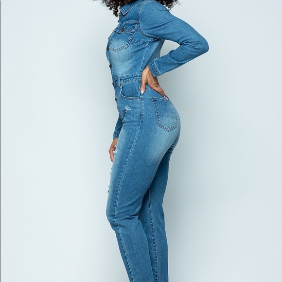 ✨Host Pick✨Jean Jumpsuit - Picture 7 of 10